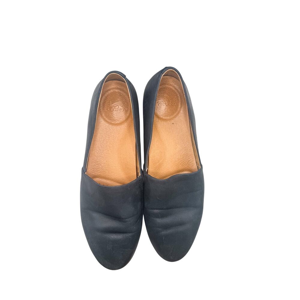 Dankso Larisa Dark Navy leather slip on loafer size 9.5 - Picture 2 of 7